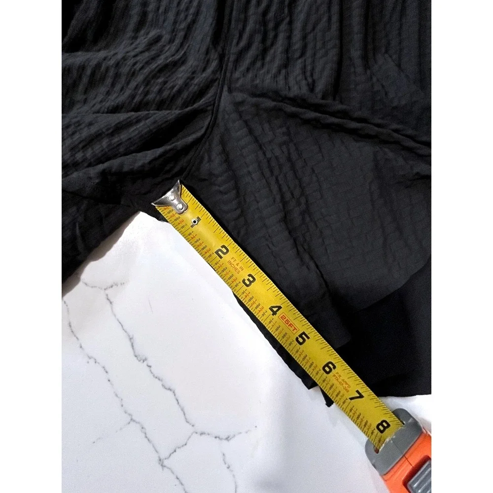 Lululemon Lab Mens 2-in-1 Running Shorts Black Textured Reflective Liner 30